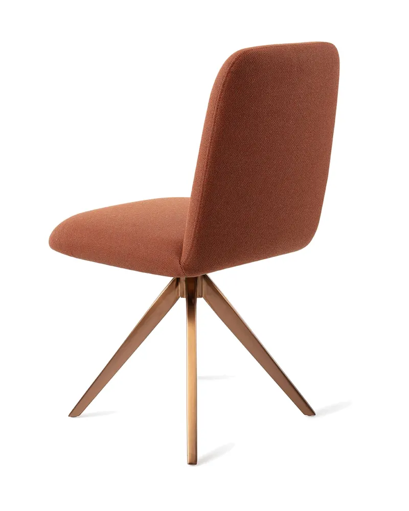 Taiwa Esszimmerstuhl von Jesper Home in Hearth Harmony, Turn, Roségold, Ansicht 4