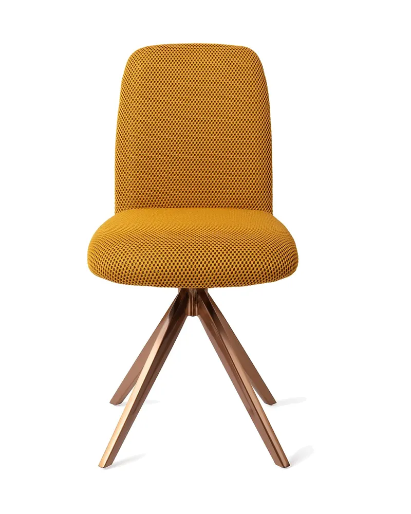 Taiwa Esszimmerstuhl von Jesper Home in Groovy Garam, Turn, Roségold, Ansicht 1