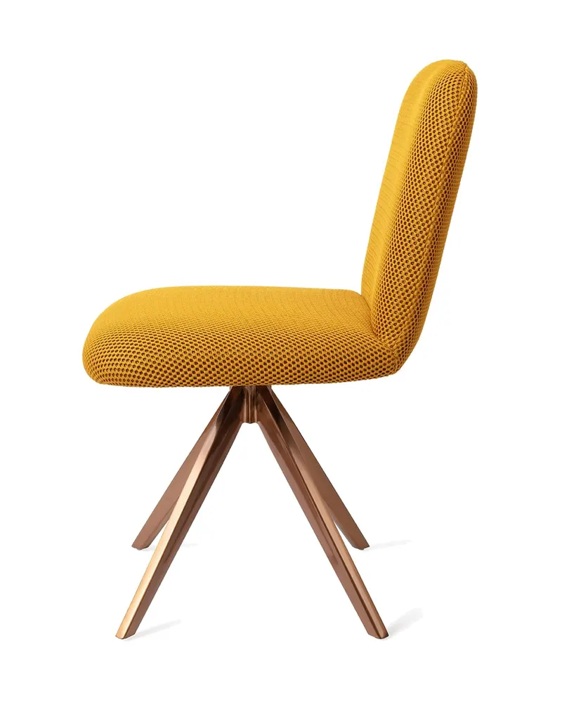 Taiwa Esszimmerstuhl von Jesper Home in Groovy Garam, Turn, Roségold, Ansicht 2