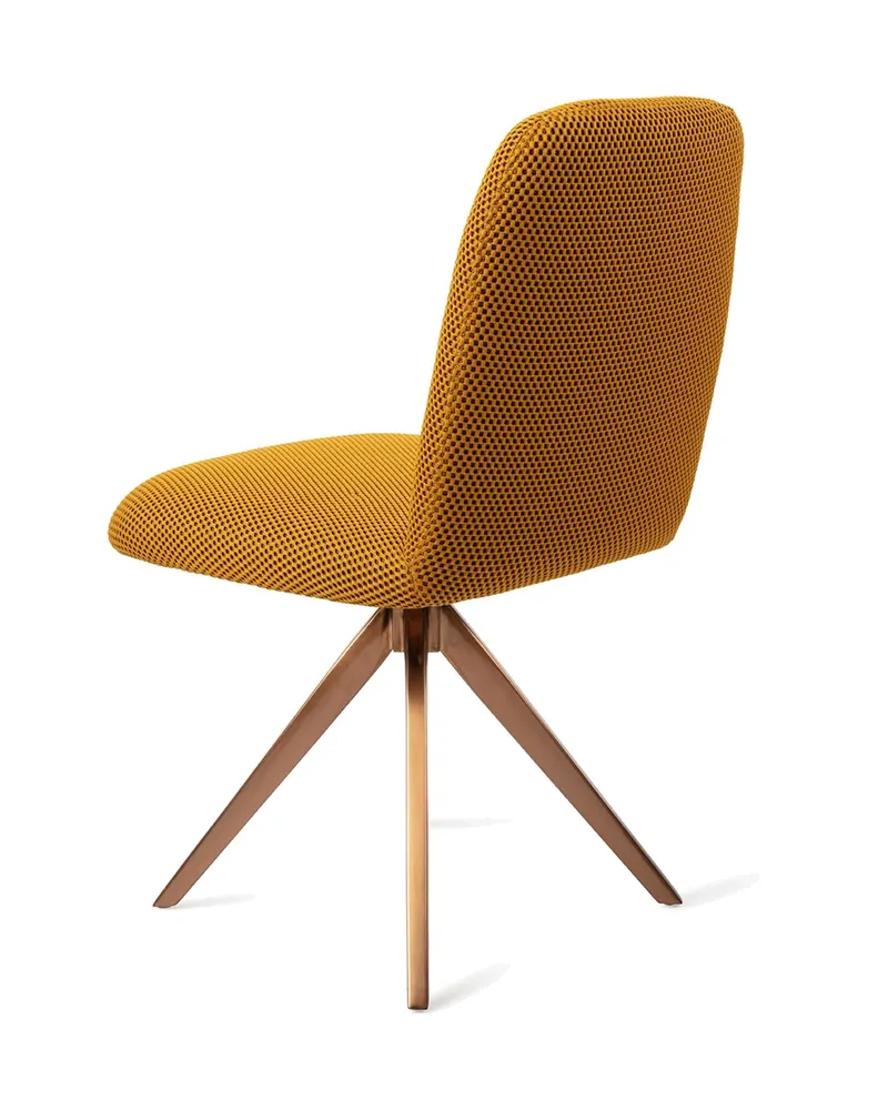 Taiwa Esszimmerstuhl von Jesper Home in Groovy Garam, Turn, Roségold, Ansicht 4