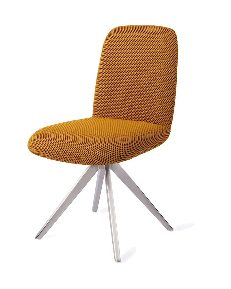 Taiwa Esszimmerstuhl von Jesper Home in Groovy Garam, Turn, Edelstahl, Ansicht 3