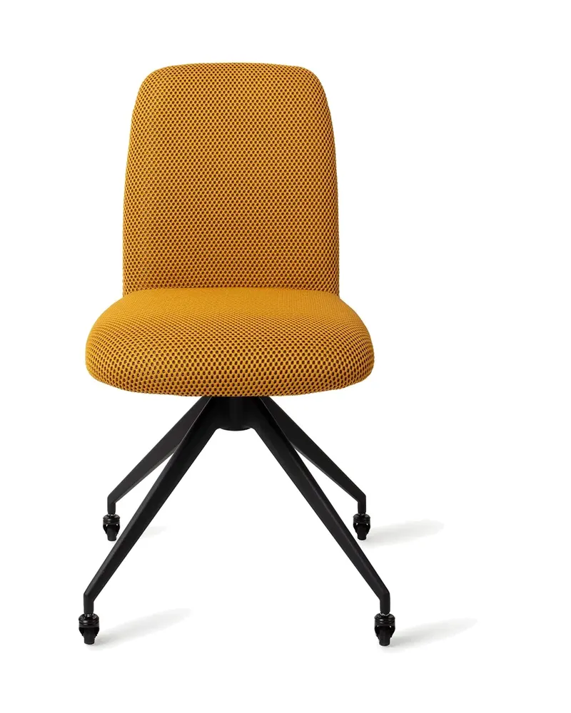 Taiwa Esszimmerstuhl von Jesper Home in Groovy Garam, Glide, Schwarz, Ansicht 1