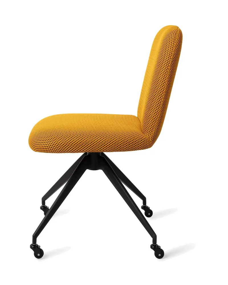 Taiwa Esszimmerstuhl von Jesper Home in Groovy Garam, Glide, Schwarz, Ansicht 2