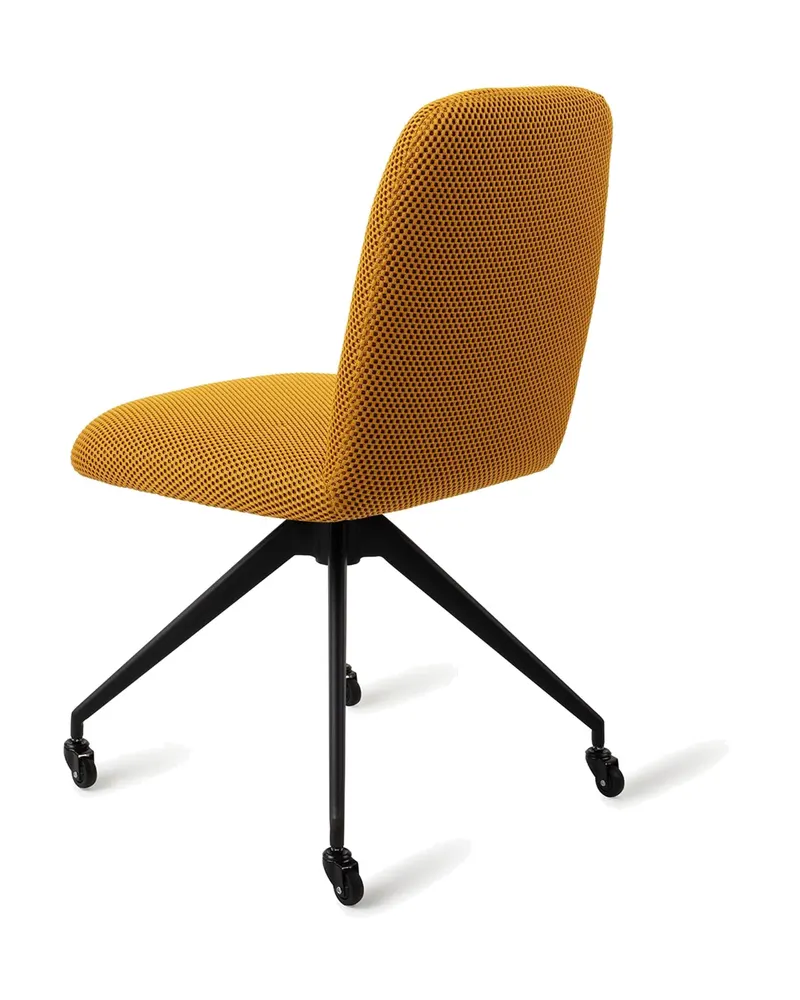 Taiwa Esszimmerstuhl von Jesper Home in Groovy Garam, Glide, Schwarz, Ansicht 4