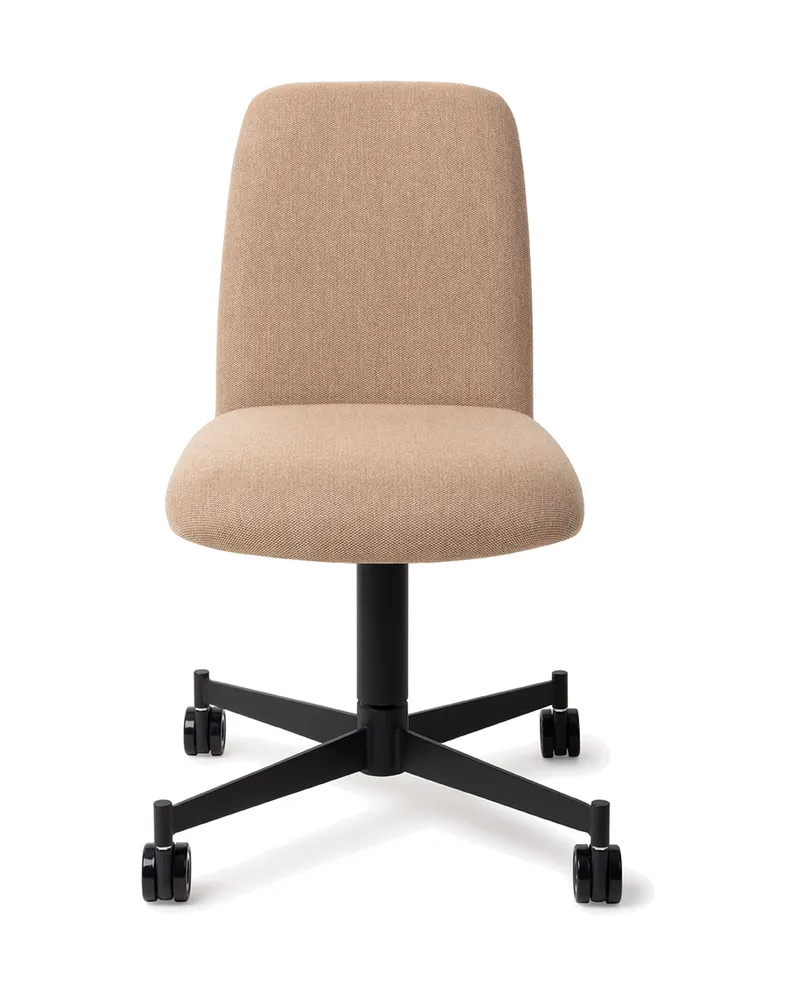 Taiwa Esszimmerstuhl von Jesper Home in Whisper Wheat, Caster, Schwarz, Ansicht 1