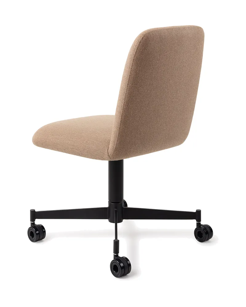 Taiwa Esszimmerstuhl von Jesper Home in Whisper Wheat, Caster, Schwarz, Ansicht 4