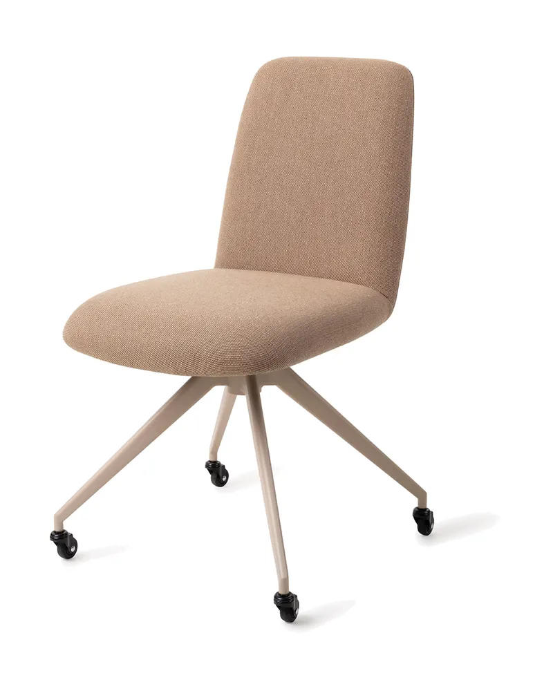 Taiwa Esszimmerstuhl von Jesper Home in Whisper Wheat, Glide, Beige, Ansicht 3