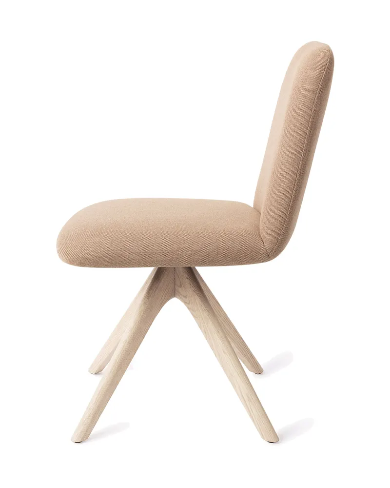 Taiwa Esszimmerstuhl von Jesper Home in Whisper Wheat, Revolve Oak, Gebleicht, Ansicht 2
