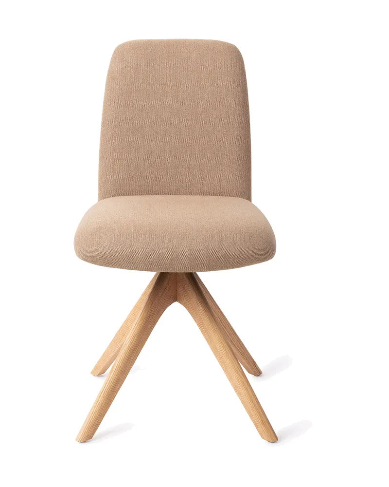 Taiwa Esszimmerstuhl von Jesper Home in Whisper Wheat, Revolve Oak, Natur, Ansicht 1