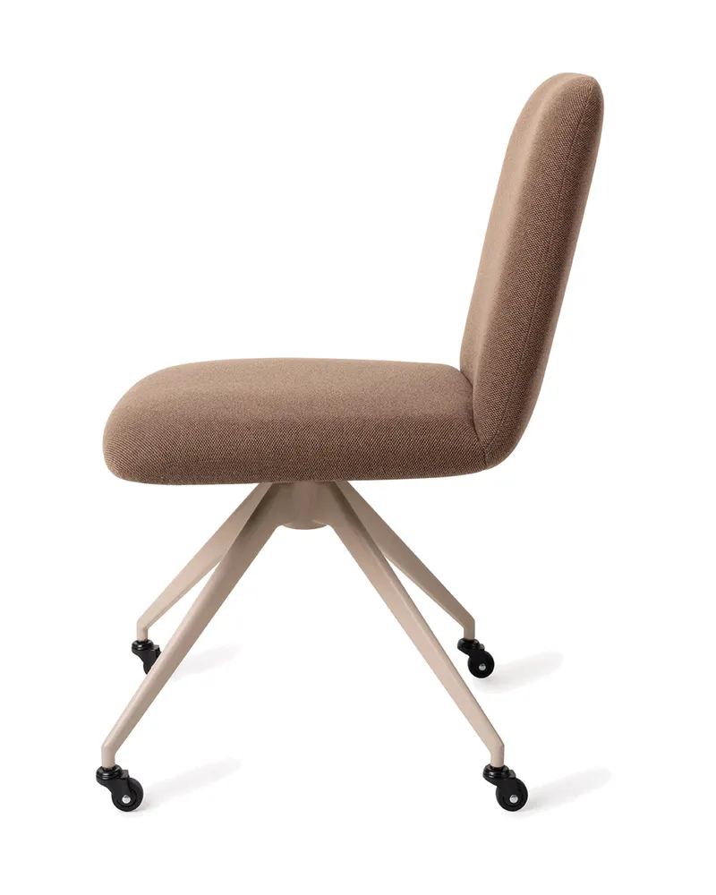 Taiwa Esszimmerstuhl von Jesper Home in Rustic Rye, Glide, Beige, Ansicht 2
