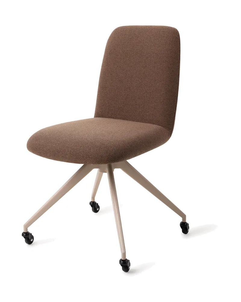 Taiwa Esszimmerstuhl von Jesper Home in Rustic Rye, Glide, Beige, Ansicht 3