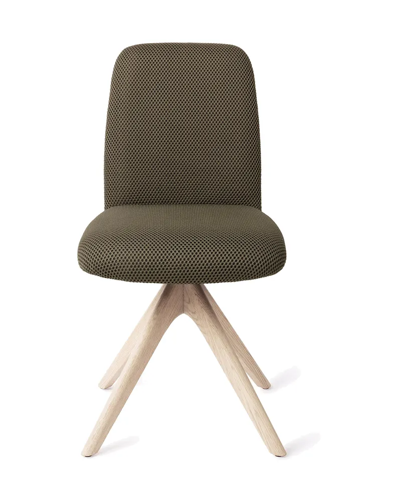 Taiwa Esszimmerstuhl von Jesper Home in Jungle Jewel, Revolve Oak, Gebleicht, Ansicht 1