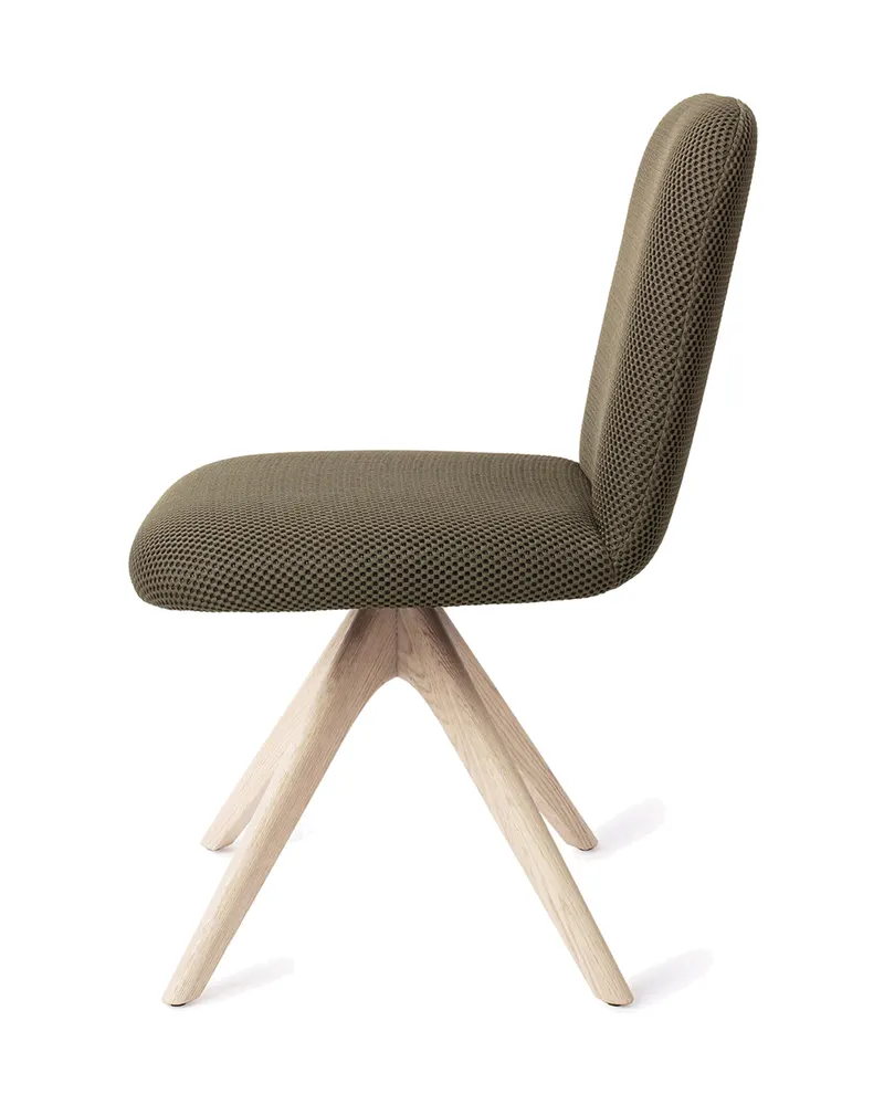 Taiwa Esszimmerstuhl von Jesper Home in Jungle Jewel, Revolve Oak, Gebleicht, Ansicht 2