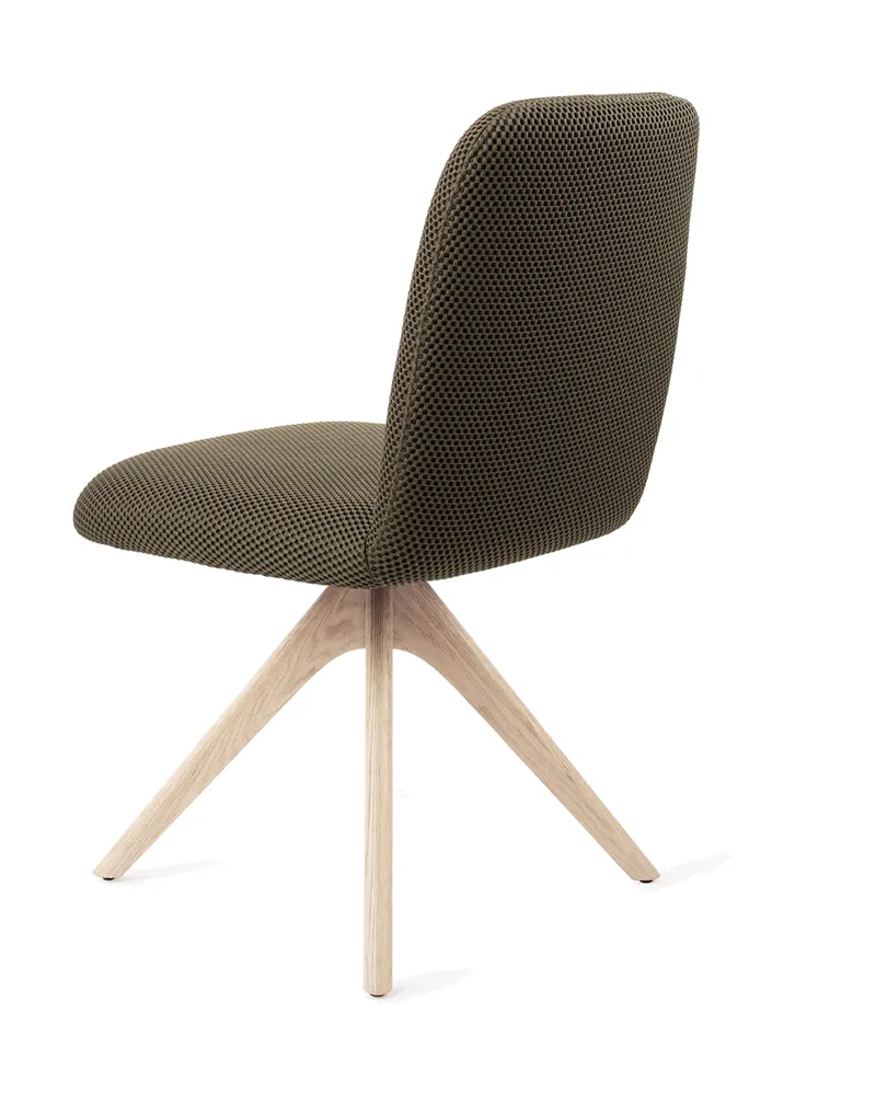 Taiwa Esszimmerstuhl von Jesper Home in Jungle Jewel, Revolve Oak, Gebleicht, Ansicht 4