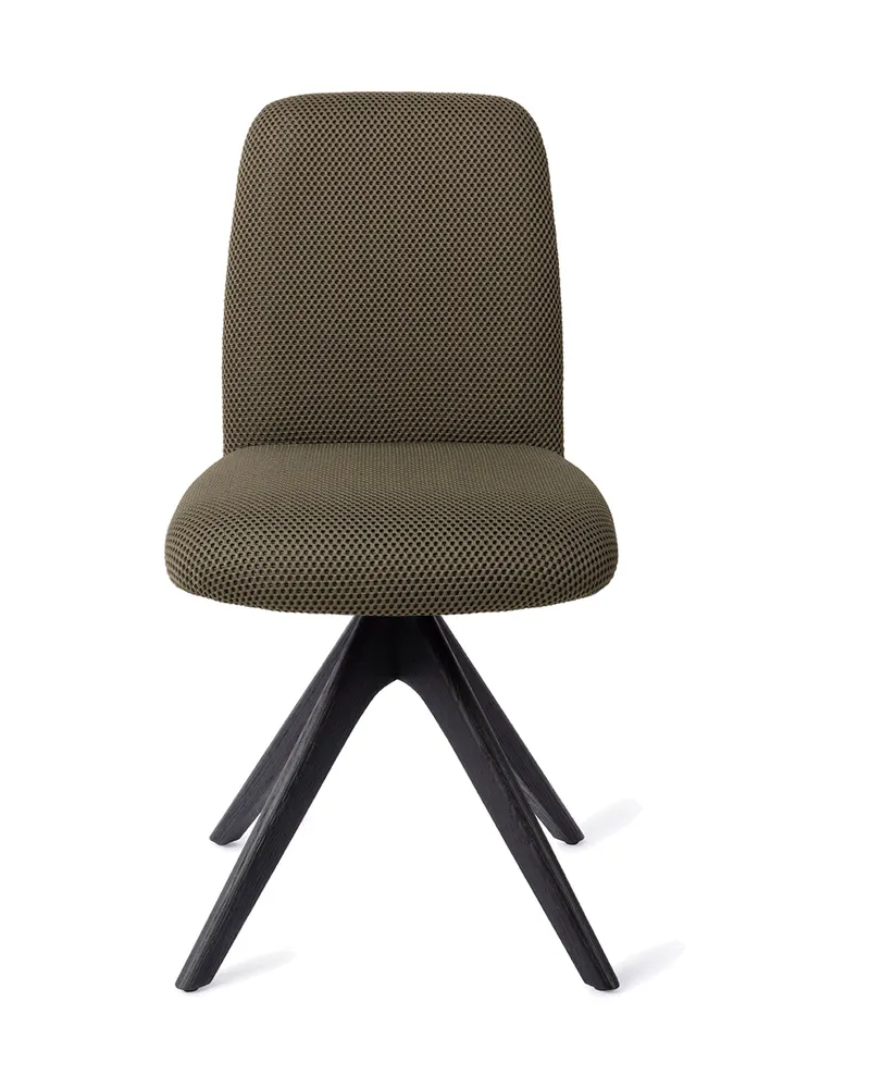 Taiwa Esszimmerstuhl von Jesper Home in Jungle Jewel, Revolve Oak, Schwarz, Ansicht 1