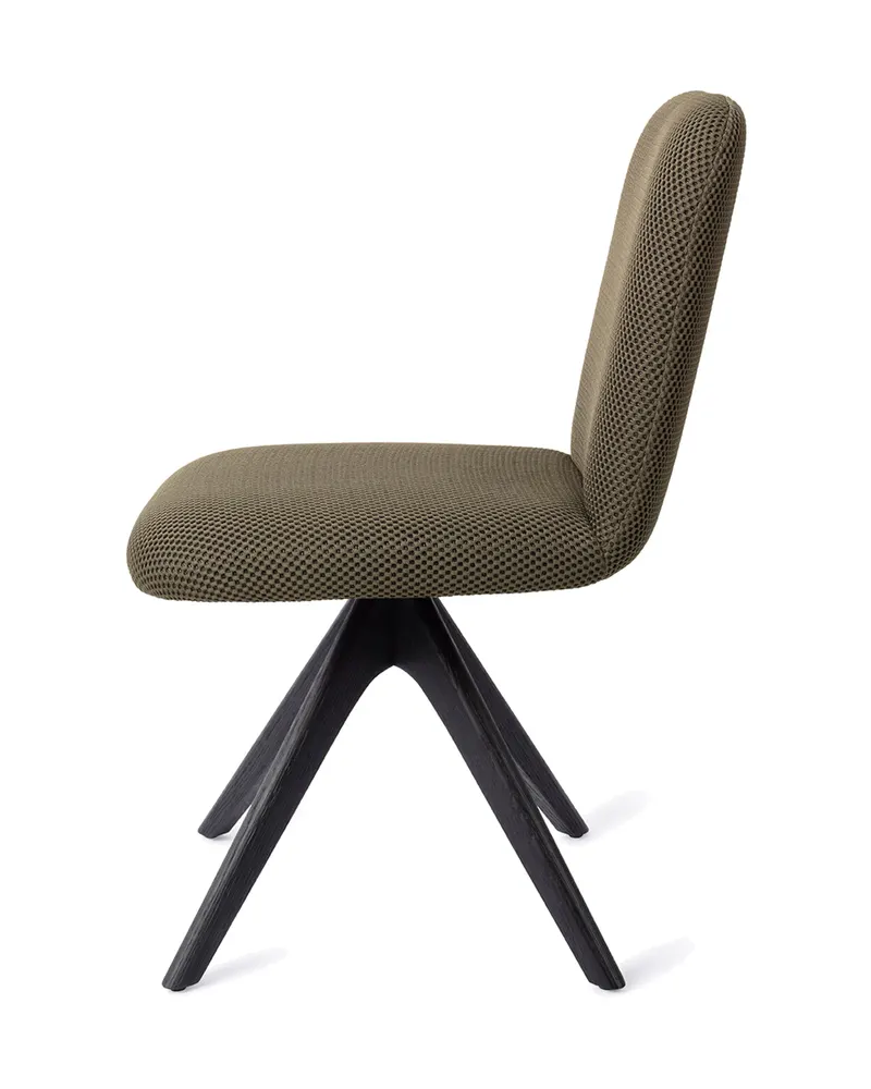 Taiwa Esszimmerstuhl von Jesper Home in Jungle Jewel, Revolve Oak, Schwarz, Ansicht 2