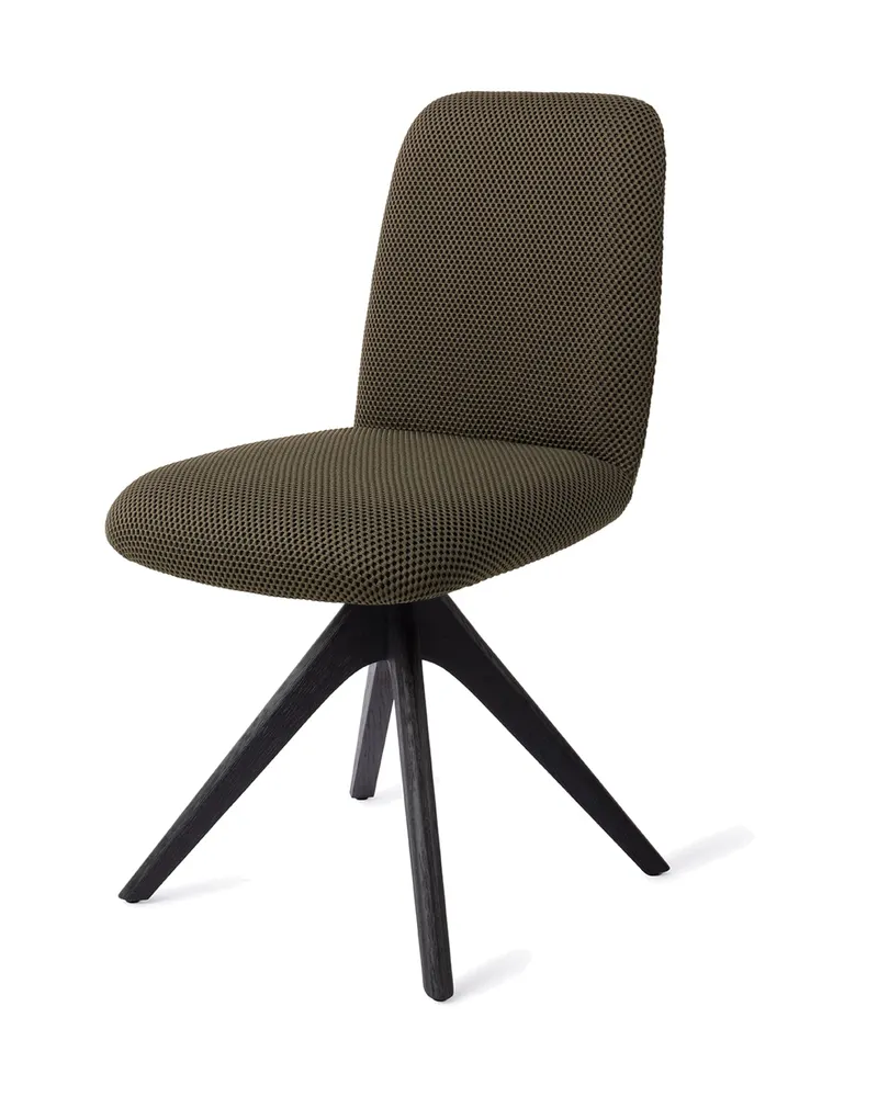 Taiwa Esszimmerstuhl von Jesper Home in Jungle Jewel, Revolve Oak, Schwarz, Ansicht 3