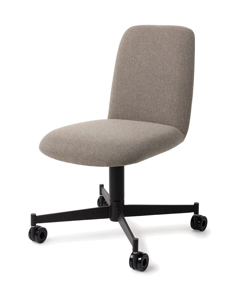 Taiwa Esszimmerstuhl von Jesper Home in Foggy Fusion, Caster, Schwarz, Ansicht 3