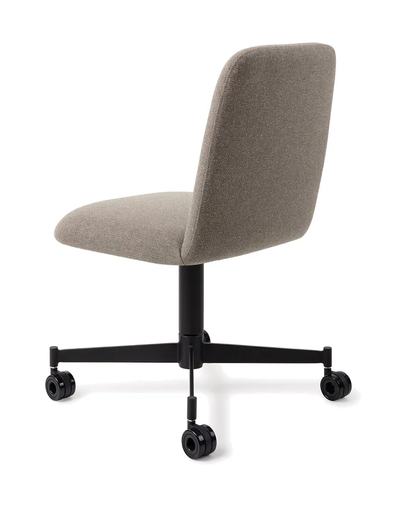 Taiwa Esszimmerstuhl von Jesper Home in Foggy Fusion, Caster, Schwarz, Ansicht 4
