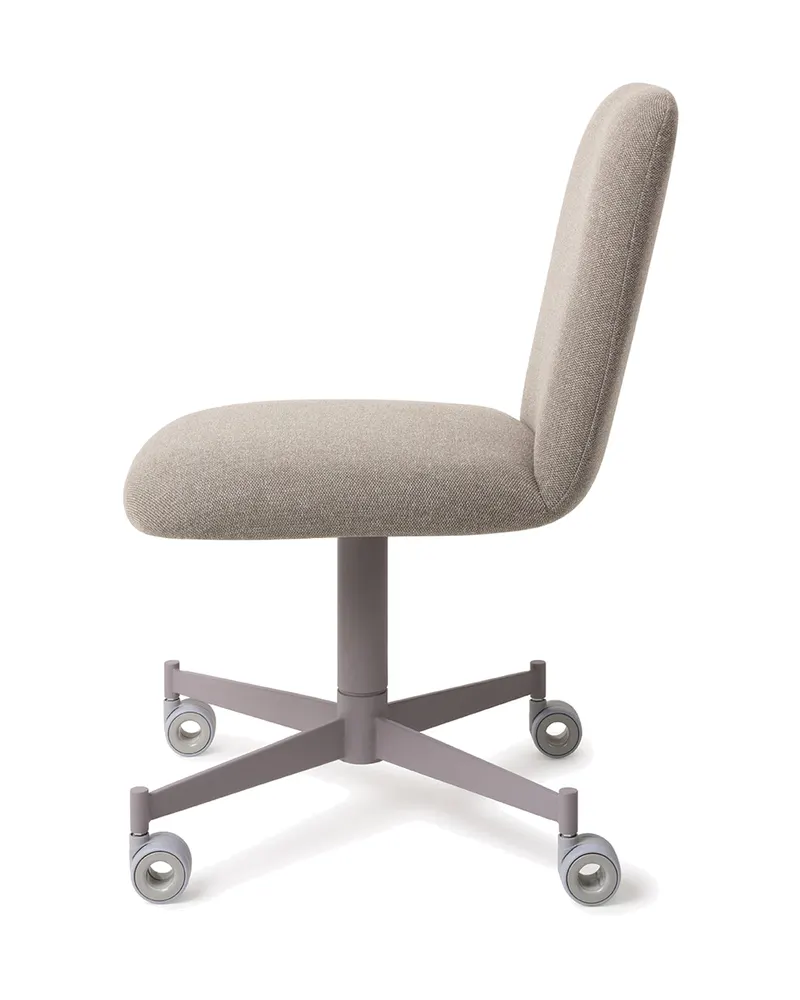 Taiwa Esszimmerstuhl von Jesper Home in Foggy Fusion, Caster, Grau, Ansicht 2