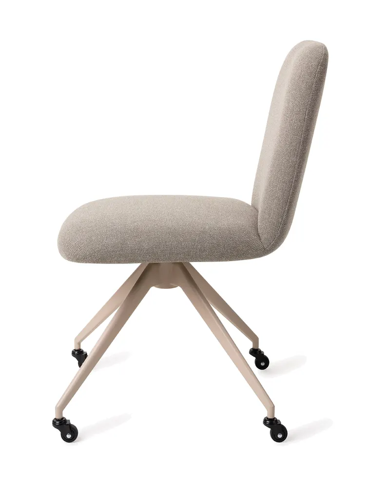 Taiwa Esszimmerstuhl von Jesper Home in Foggy Fusion, Glide, Beige, Ansicht 2