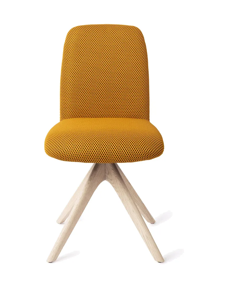 Taiwa Esszimmerstuhl von Jesper Home in Groovy Garam, Revolve Oak, Gebleicht, Ansicht 1