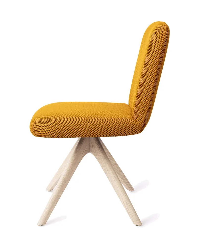 Taiwa Esszimmerstuhl von Jesper Home in Groovy Garam, Revolve Oak, Gebleicht, Ansicht 2