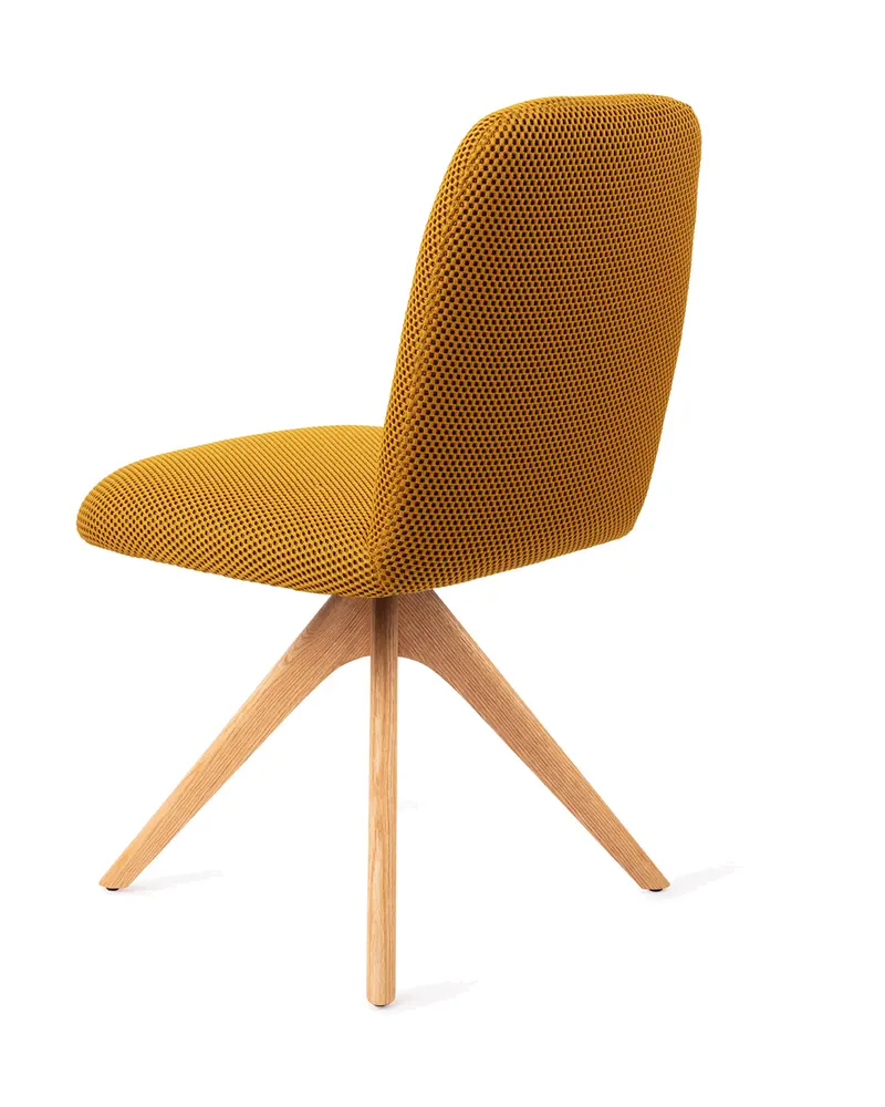 Taiwa Esszimmerstuhl von Jesper Home in Groovy Garam, Revolve Oak, Natur, Ansicht 4