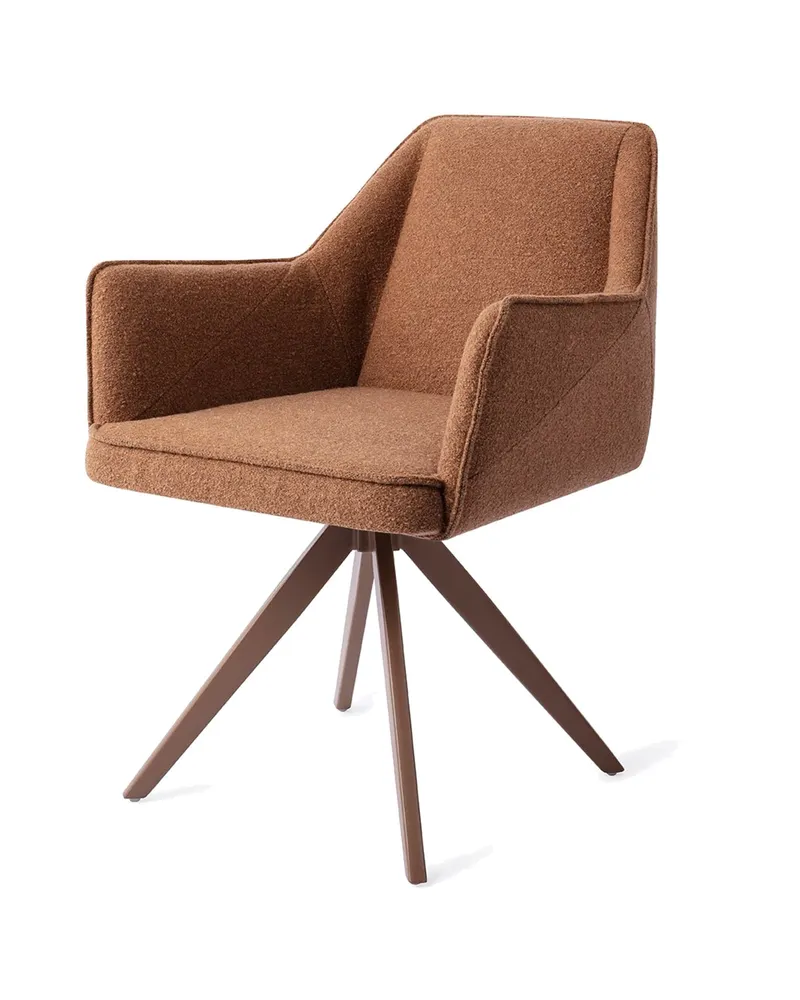 Tome Esszimmerstuhl von Jesper Home in Cinnamon Bun, Turn, Braun, Ansicht 3