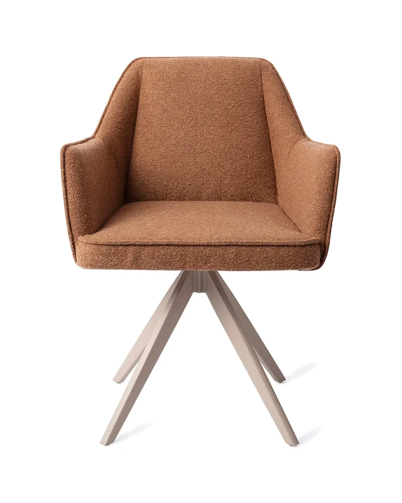 Tome Esszimmerstuhl von Jesper Home in Cinnamon Bun, Turn, Beige, Ansicht 1