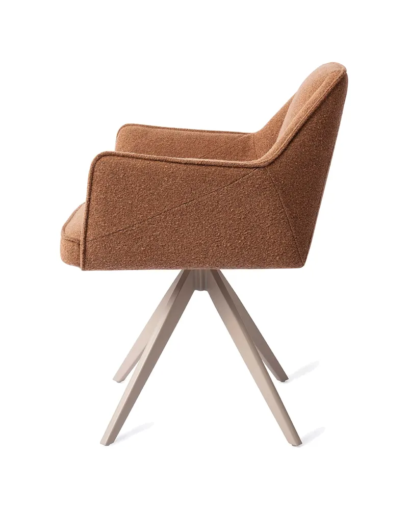 Tome Esszimmerstuhl von Jesper Home in Cinnamon Bun, Turn, Beige, Ansicht 2