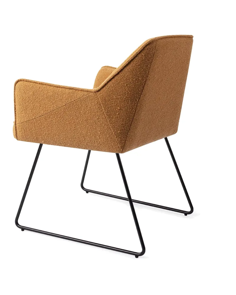 Tome Esszimmerstuhl von Jesper Home in Masai Giraffe, Slide, Schwarz, Ansicht 4