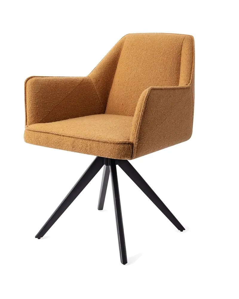 Tome Esszimmerstuhl von Jesper Home in Masai Giraffe, Turn, Schwarz, Ansicht 3
