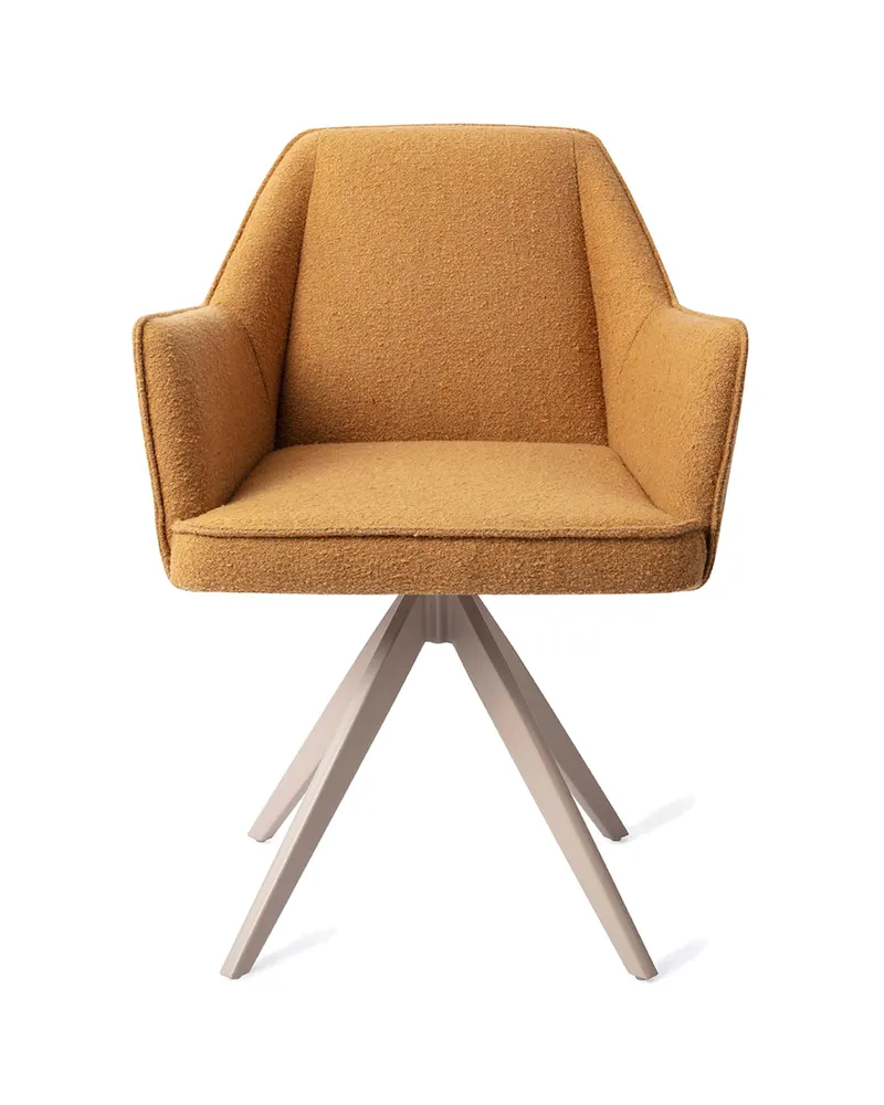 Tome Esszimmerstuhl von Jesper Home in Masai Giraffe, Turn, Beige, Ansicht 1