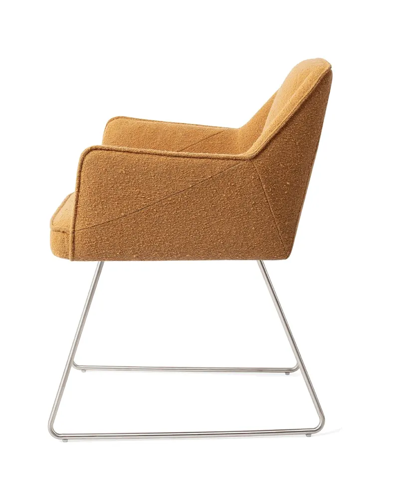 Tome Esszimmerstuhl von Jesper Home in Masai Giraffe, Slide, Edelstahl, Ansicht 2