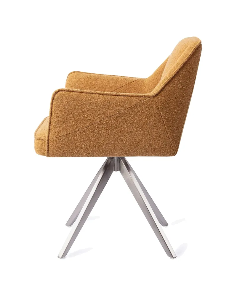 Tome Esszimmerstuhl von Jesper Home in Masai Giraffe, Turn, Edelstahl, Ansicht 2