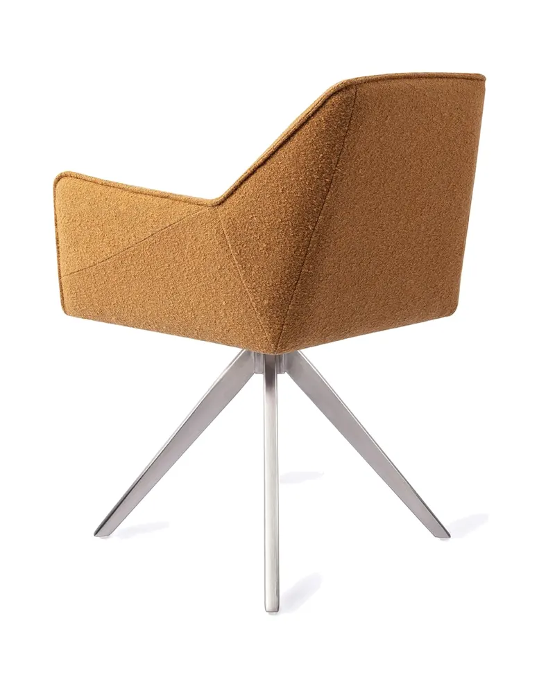 Tome Esszimmerstuhl von Jesper Home in Masai Giraffe, Turn, Edelstahl, Ansicht 4