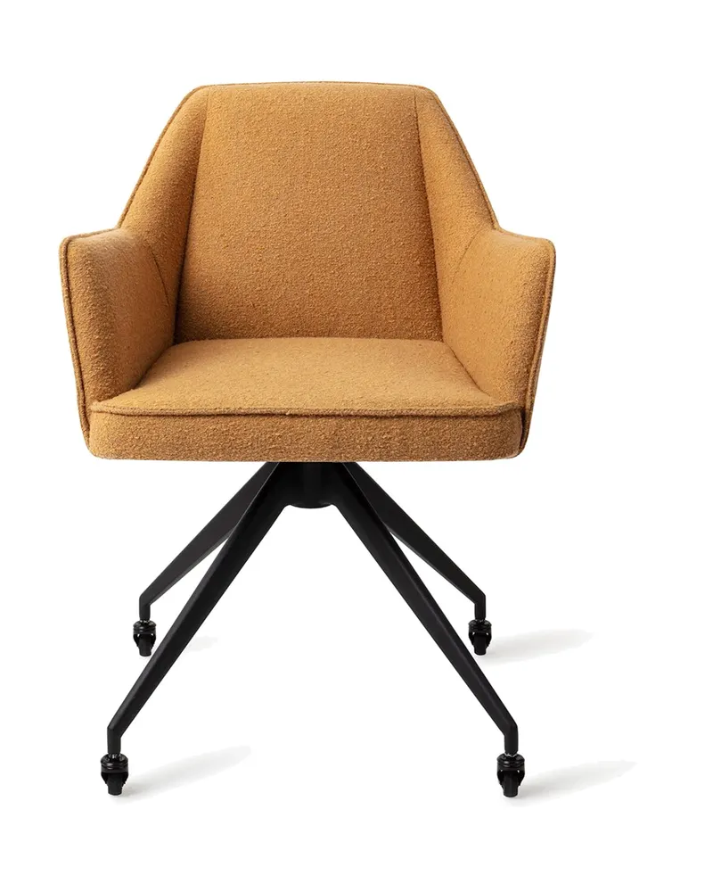 Tome Esszimmerstuhl von Jesper Home in Masai Giraffe, Glide, Schwarz, Ansicht 1