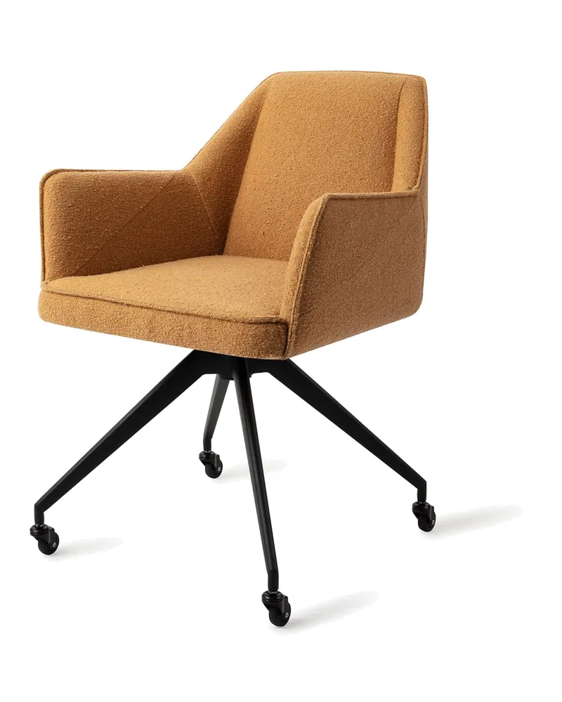 Tome Esszimmerstuhl von Jesper Home in Masai Giraffe, Glide, Schwarz, Ansicht 3