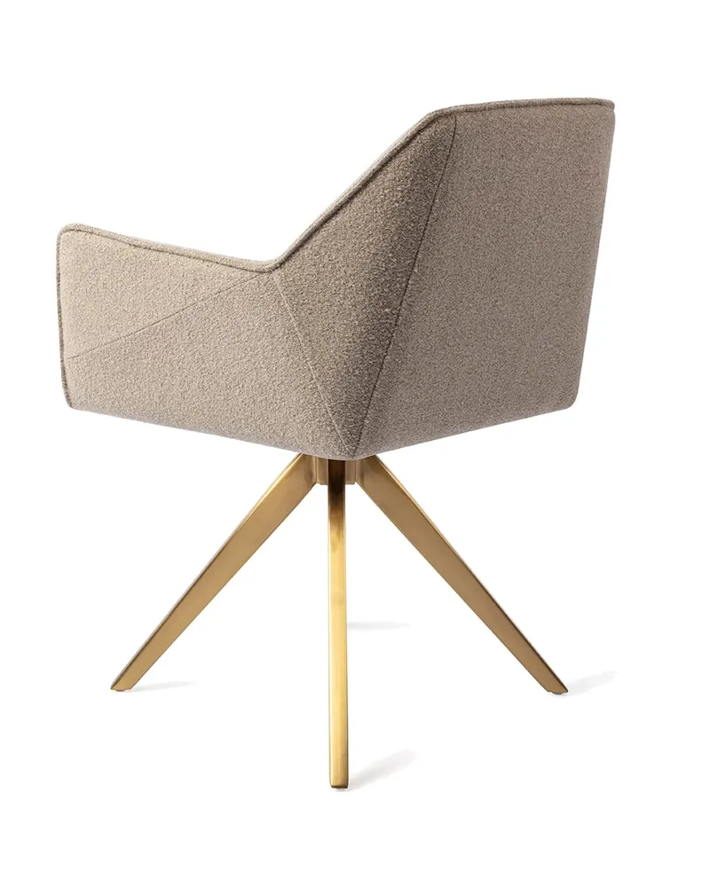 Tome Esszimmerstuhl von Jesper Home in Great Greige, Turn, Gold, Ansicht 4