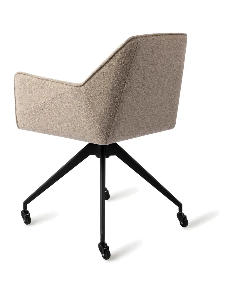 Tome Esszimmerstuhl von Jesper Home in Great Greige, Glide, Schwarz, Ansicht 4