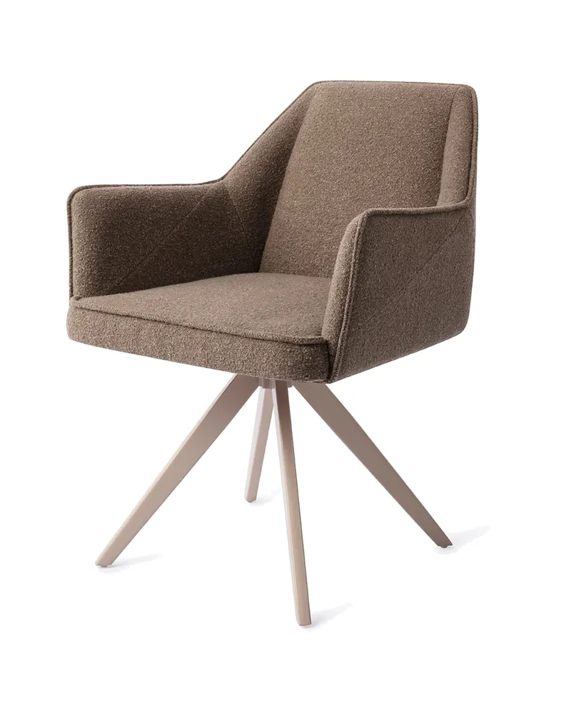 Tome Esszimmerstuhl von Jesper Home in Idaho Potato, Turn, Beige, Ansicht 3