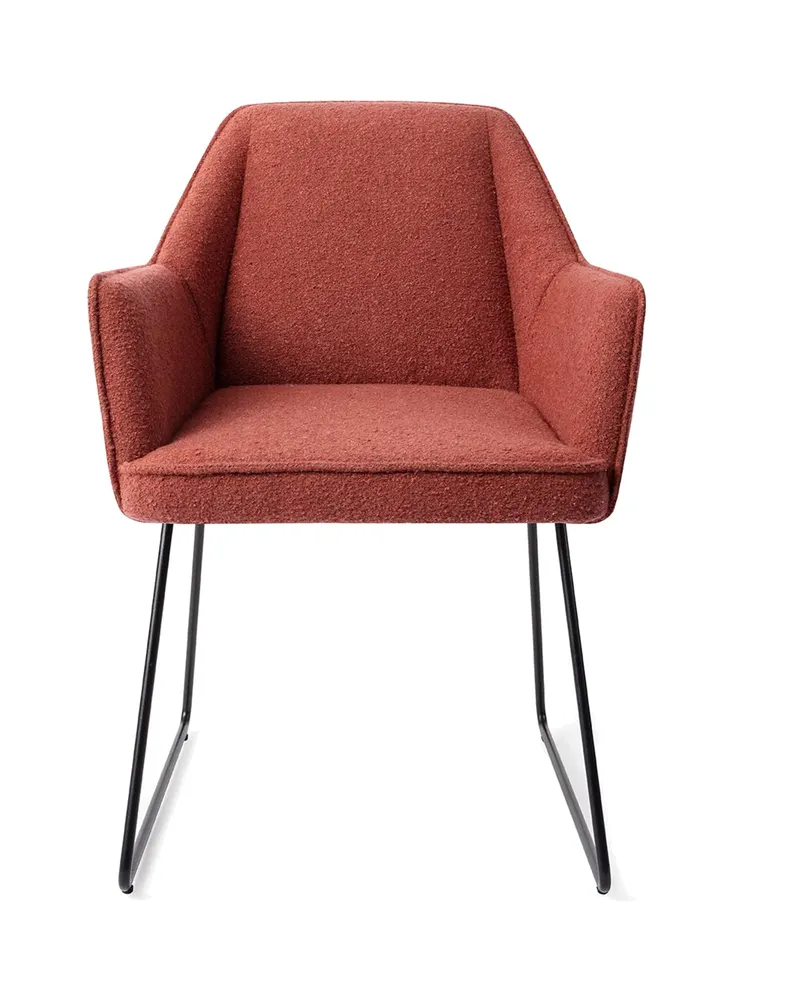 Tome Esszimmerstuhl von Jesper Home in Shabby Saffron, Slide, Schwarz, Ansicht 1