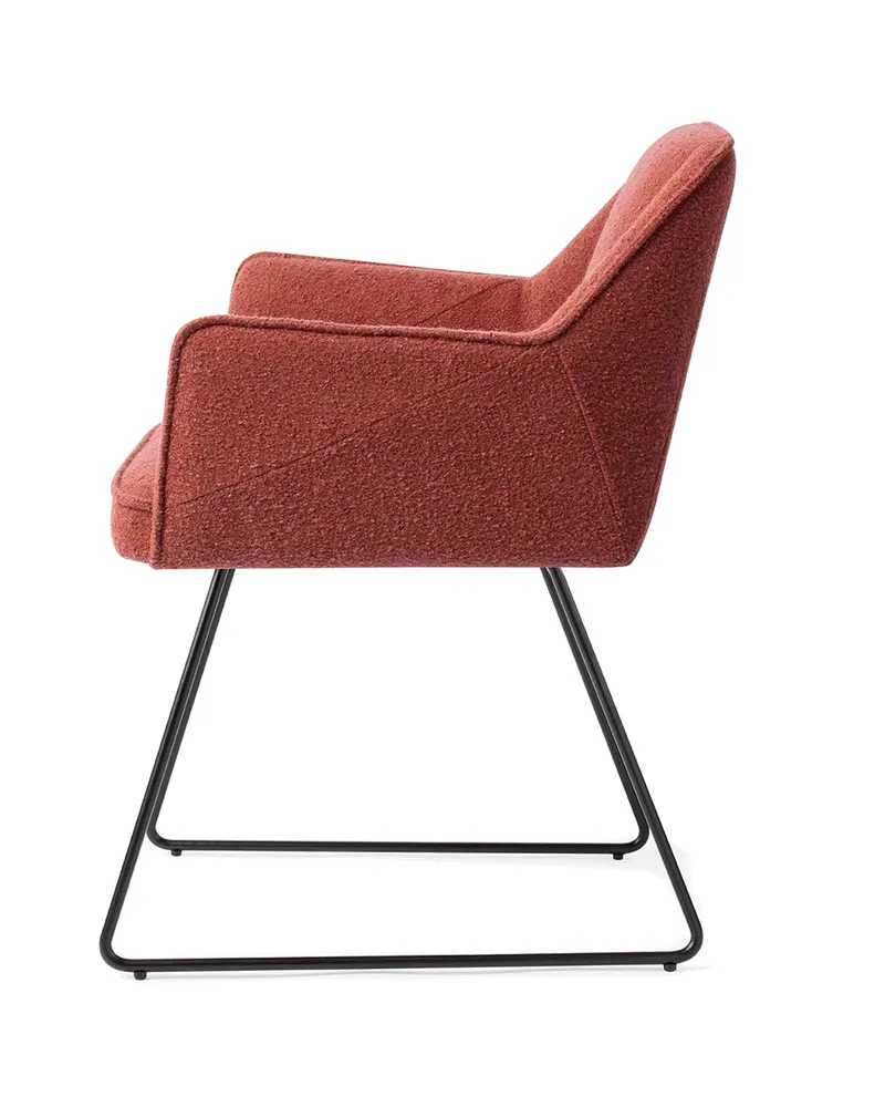 Tome Esszimmerstuhl von Jesper Home in Shabby Saffron, Slide, Schwarz, Ansicht 2