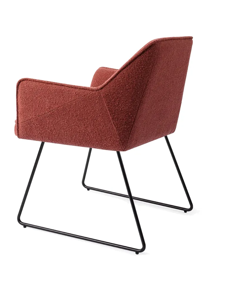 Tome Esszimmerstuhl von Jesper Home in Shabby Saffron, Slide, Schwarz, Ansicht 4