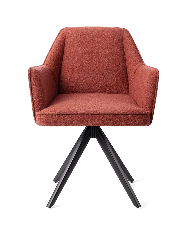 Tome Esszimmerstuhl von Jesper Home in Shabby Saffron, Turn, Schwarz, Ansicht 1