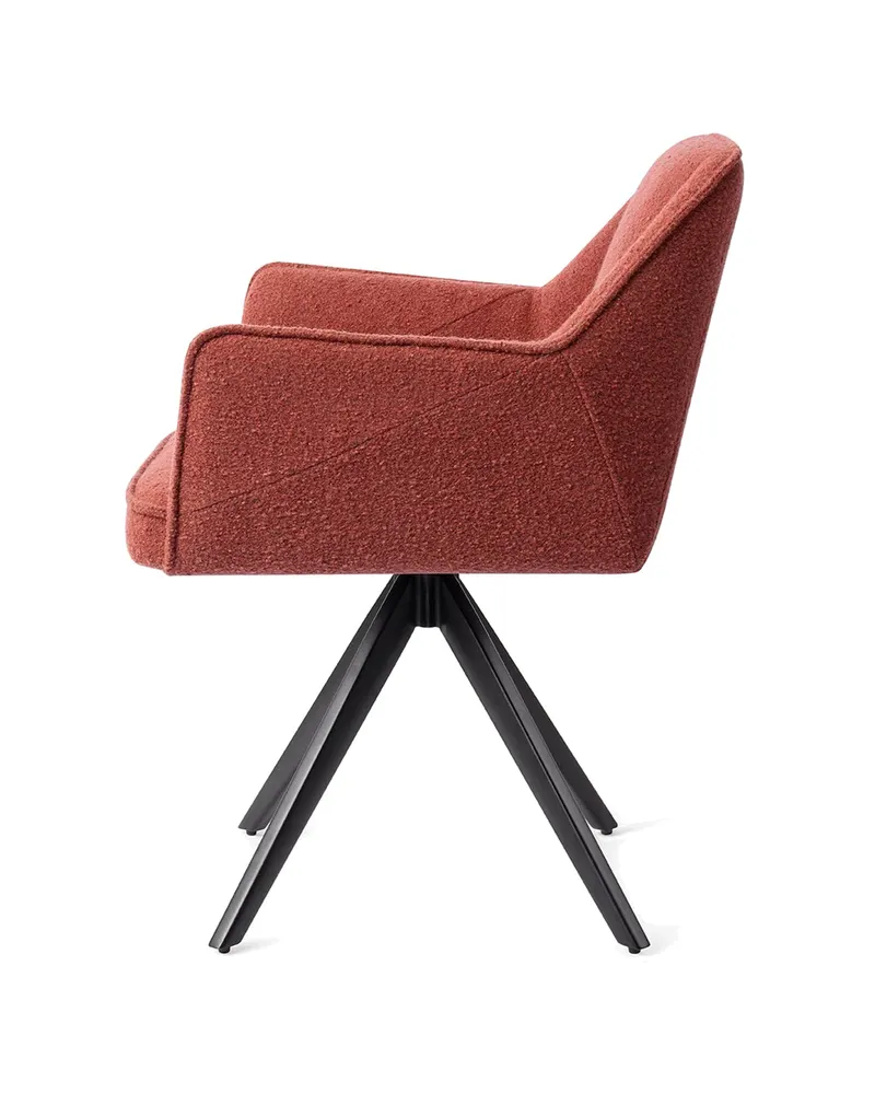 Tome Esszimmerstuhl von Jesper Home in Shabby Saffron, Turn, Schwarz, Ansicht 2