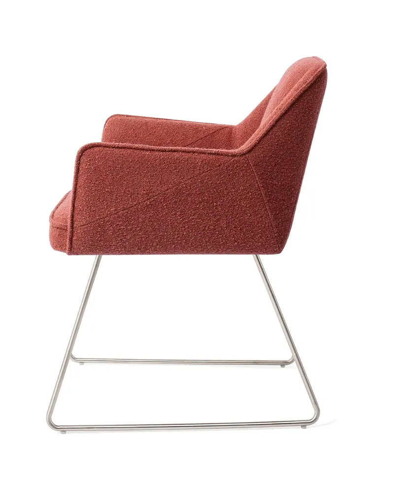 Tome Esszimmerstuhl von Jesper Home in Shabby Saffron, Slide, Edelstahl, Ansicht 2