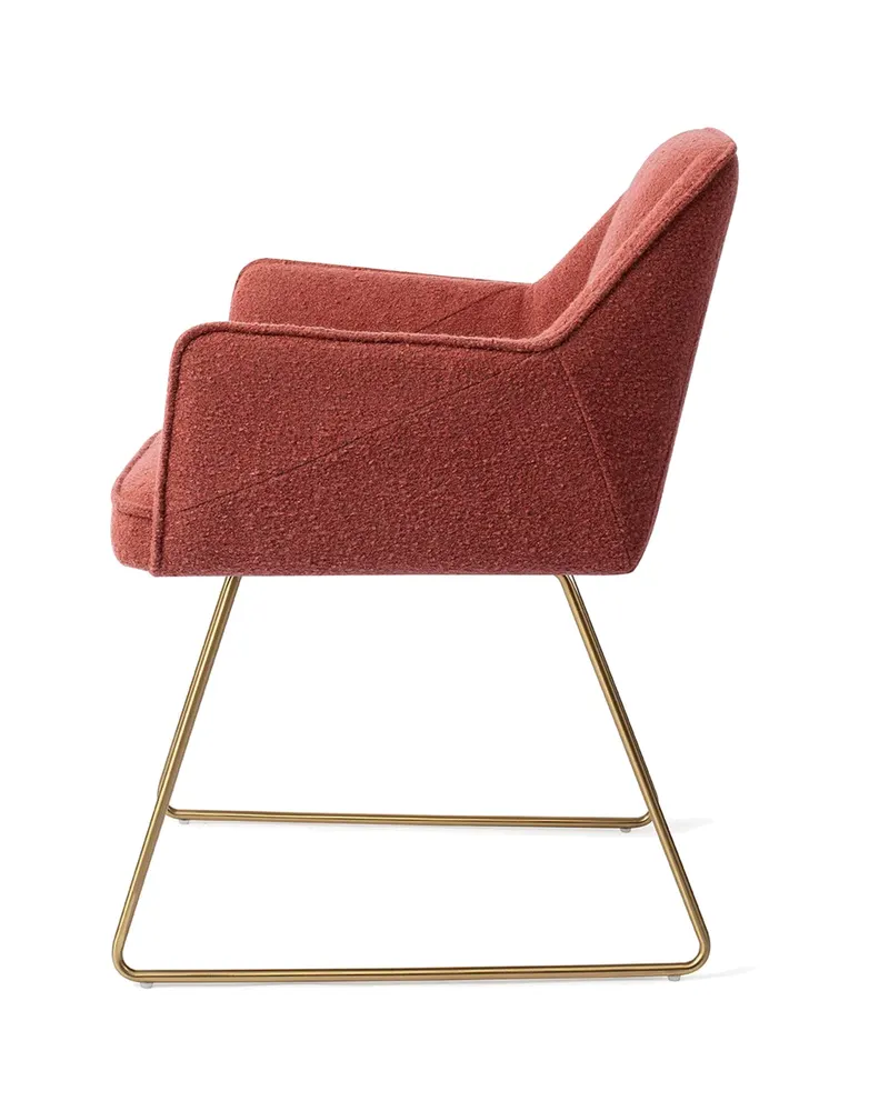 Tome Esszimmerstuhl von Jesper Home in Shabby Saffron, Slide, Gold, Ansicht 2