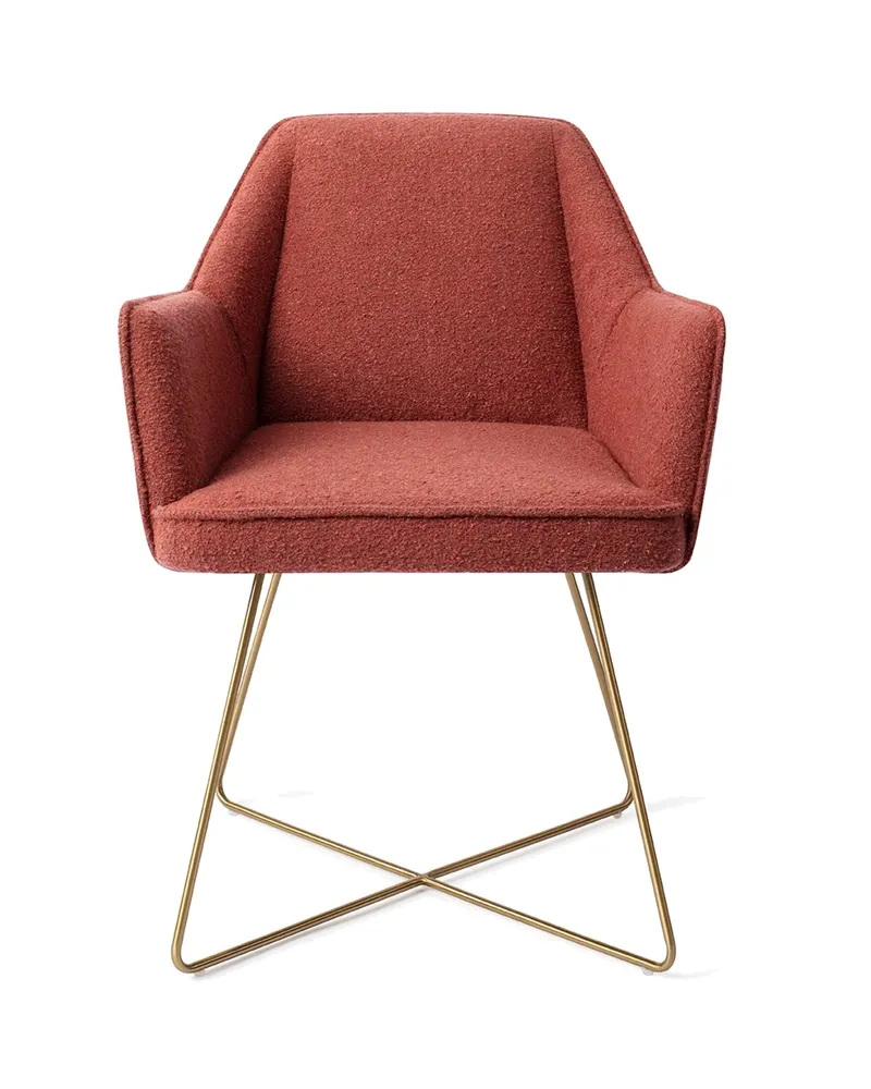 Tome Esszimmerstuhl von Jesper Home in Shabby Saffron, Cross, Gold, Ansicht 1